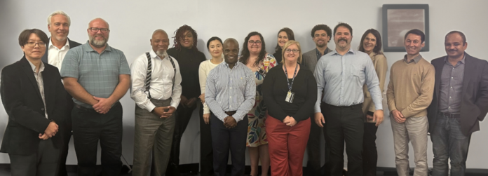 Graduates and coaches of UofL's fall 2023 LaunchIt cohort. LaunchIt is an eight-week entrepreneurship and product development bootcamp.